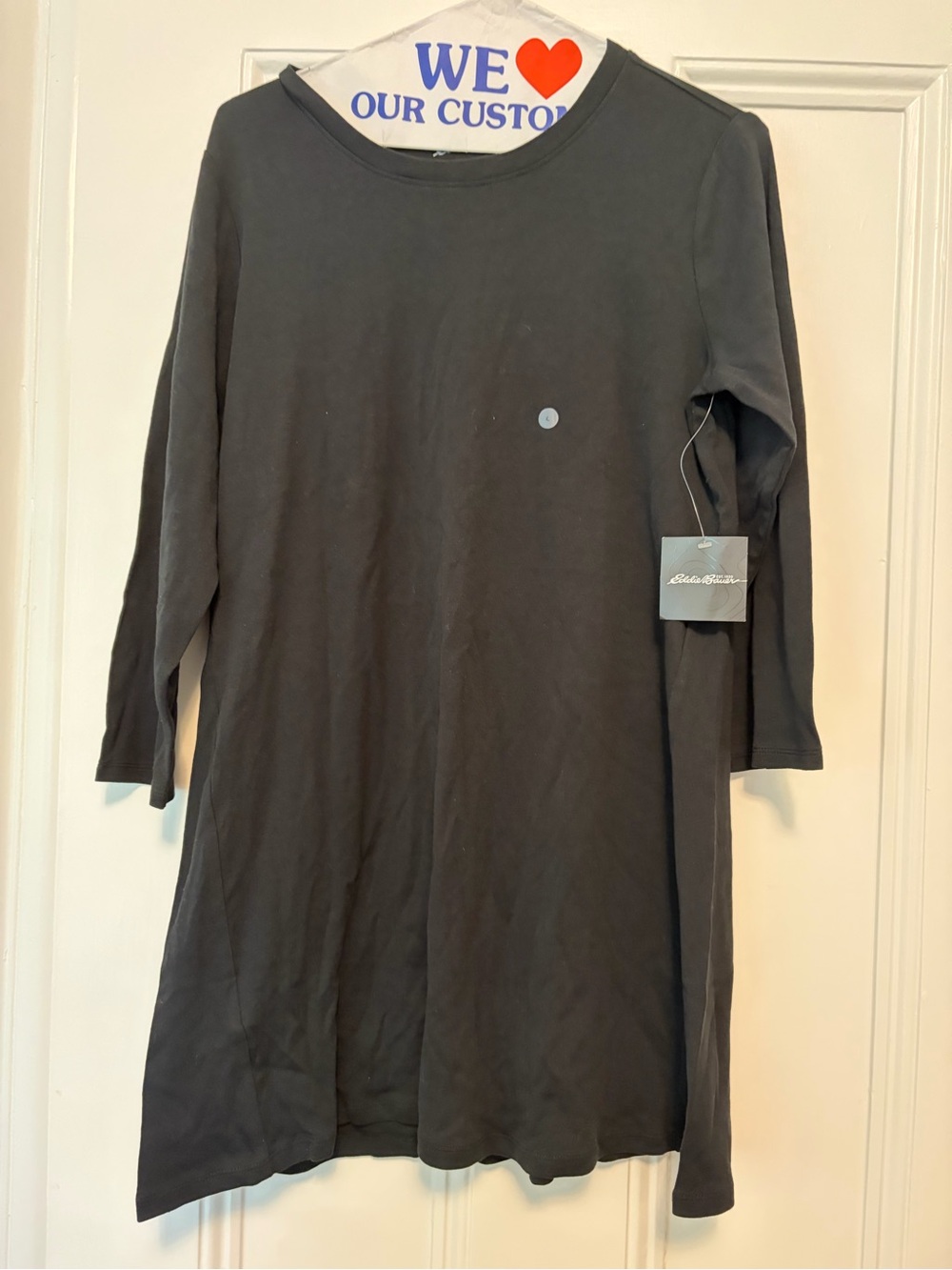 Eddie Bauer Women’s 3/4 Sleeve Crewneck Tunic, size L, NWT